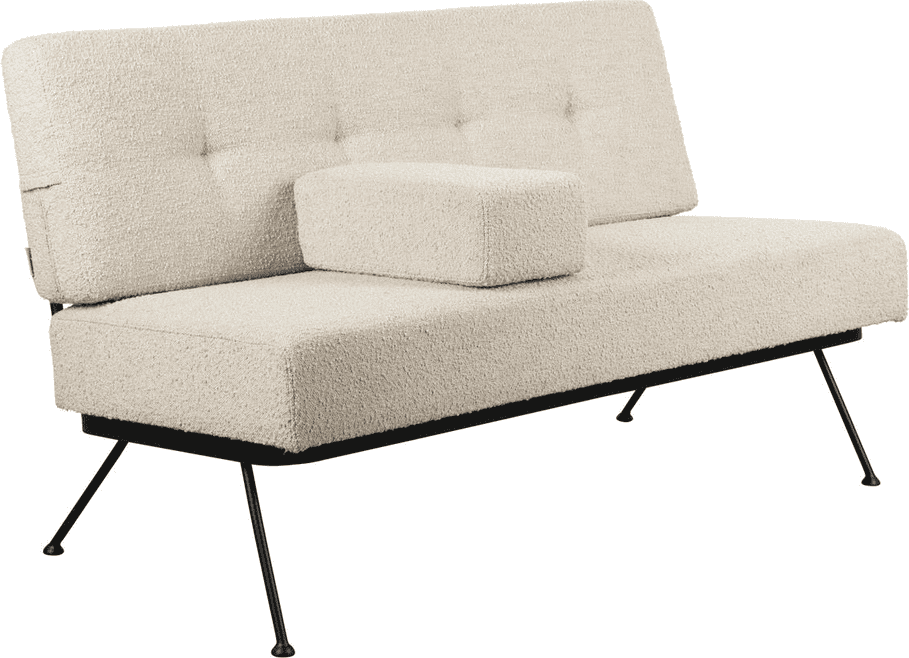 2-personers sofa Zuiver Bowie lysgrå stof 135 cm bred